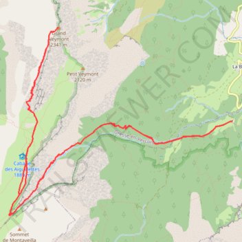 Itinéraire veymont, distance, dénivelé, altitude, carte, profil, trace GPS