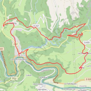 Itinéraire Le Circuit des Deux Vallées, Coussane et Lot, distance, dénivelé, altitude, carte, profil, trace GPS