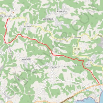 Itinéraire TracePrince, distance, dénivelé, altitude, carte, profil, trace GPS