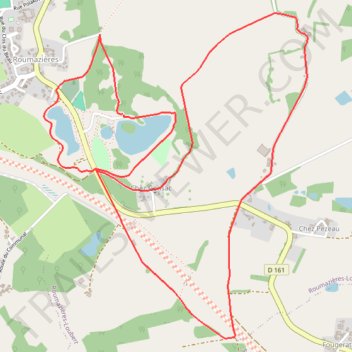 Itinéraire Terres de Haute Charente sentier de Peyras, distance, dénivelé, altitude, carte, profil, trace GPS