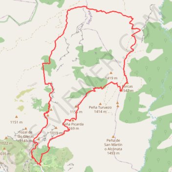 Itinéraire Barranco de Mascún, distance, dénivelé, altitude, carte, profil, trace GPS