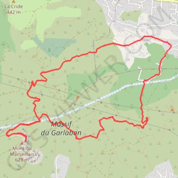 Itinéraire Mont du Marseillais depuis la Destrousse, distance, dénivelé, altitude, carte, profil, trace GPS