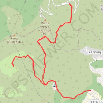 Itinéraire Croquis, distance, dénivelé, altitude, carte, profil, trace GPS