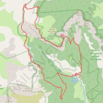 Itinéraire Sombardou et Archiane, distance, dénivelé, altitude, carte, profil, trace GPS
