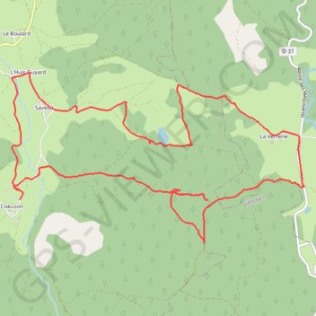 Itinéraire Le maquis Bernard à Ouroux-en-Morvan (58), distance, dénivelé, altitude, carte, profil, trace GPS