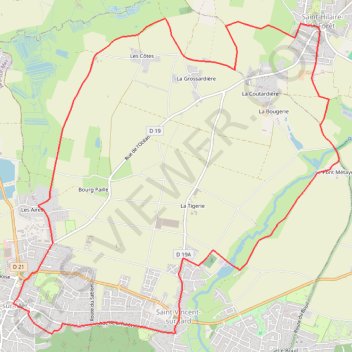 Itinéraire Circuit Regard-sur-l'océan - Saint-Vincent-sur-Jard, distance, dénivelé, altitude, carte, profil, trace GPS