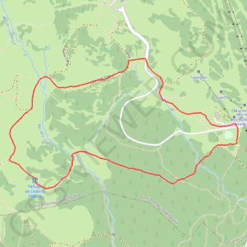 Itinéraire Font Romeu - Les Airelles, distance, dénivelé, altitude, carte, profil, trace GPS