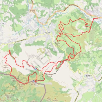 Itinéraire Senpereko Trail - Gotorlekuen Itzulia, distance, dénivelé, altitude, carte, profil, trace GPS