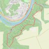 Itinéraire HASTIERE - Le Ladigan - Le Traillis - Le Belvédère, distance, dénivelé, altitude, carte, profil, trace GPS