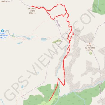 Itinéraire Grand Mont d'Arêches, distance, dénivelé, altitude, carte, profil, trace GPS