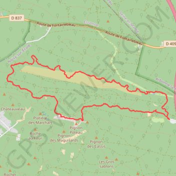 Itinéraire Den 16 sent Belvédères, distance, dénivelé, altitude, carte, profil, trace GPS