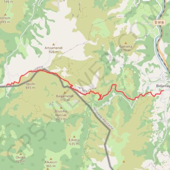 Itinéraire GR10_-_1_-_Hendaye_-_Iraty on AllTrails (part 2) (part 2) (part 2) (part 1), distance, dénivelé, altitude, carte, profil, trace GPS