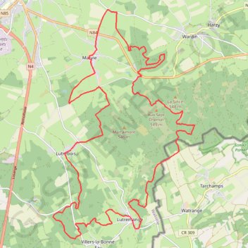 Itinéraire BA24 - 30 v20242005, distance, dénivelé, altitude, carte, profil, trace GPS
