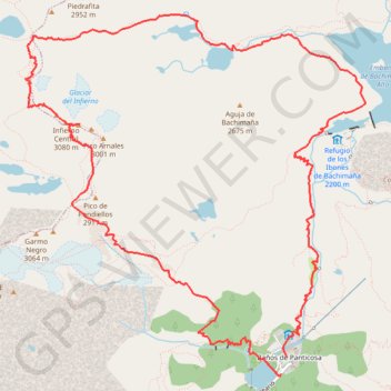 Itinéraire Les Pics d'Enfer en boucle, distance, dénivelé, altitude, carte, profil, trace GPS