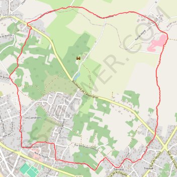 Itinéraire La Turballe randonnée, distance, dénivelé, altitude, carte, profil, trace GPS