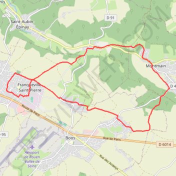 Itinéraire Randonnée Autour Du FAULX, distance, dénivelé, altitude, carte, profil, trace GPS
