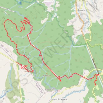 Itinéraire Levada do Norte, distance, dénivelé, altitude, carte, profil, trace GPS