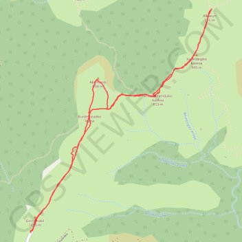 Itinéraire Akomendi et Irubelakaskoa depuis le Gorramakil, distance, dénivelé, altitude, carte, profil, trace GPS