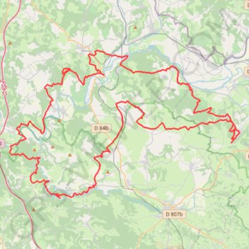 Itinéraire Boucle Rocamadour-Padirac-bord de Dordogne, distance, dénivelé, altitude, carte, profil, trace GPS