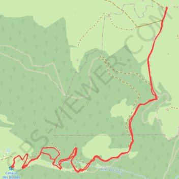 Itinéraire Cabane des Bordes, distance, dénivelé, altitude, carte, profil, trace GPS