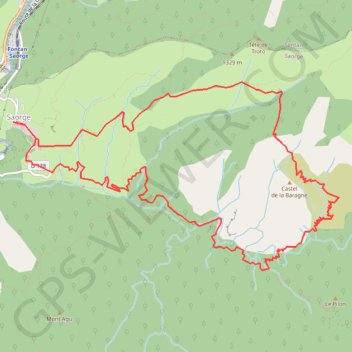 Itinéraire Saorge - vallée de la Bendola (06), distance, dénivelé, altitude, carte, profil, trace GPS