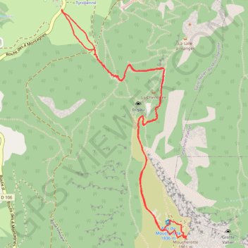 Itinéraire Moucherotte, distance, dénivelé, altitude, carte, profil, trace GPS