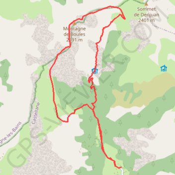 Itinéraire Sommet de boules, distance, dénivelé, altitude, carte, profil, trace GPS