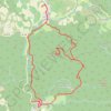 Itinéraire Autour du Pech Cardou - De Serres à Rennes-les-Bains, distance, dénivelé, altitude, carte, profil, trace GPS