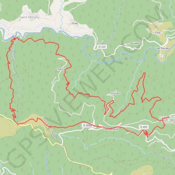 Itinéraire Le pont de la Brousse, distance, dénivelé, altitude, carte, profil, trace GPS
