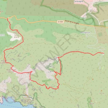 Itinéraire Sommet du Mont Puget, distance, dénivelé, altitude, carte, profil, trace GPS