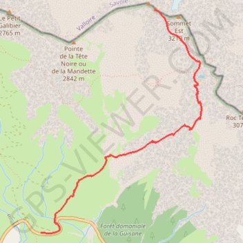 Itinéraire Grand Galibier, distance, dénivelé, altitude, carte, profil, trace GPS