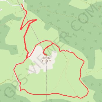Itinéraire Le Belchou, distance, dénivelé, altitude, carte, profil, trace GPS