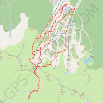 Itinéraire Monts d'Olmes, distance, dénivelé, altitude, carte, profil, trace GPS