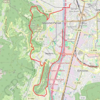 Itinéraire Cossey vouillants, distance, dénivelé, altitude, carte, profil, trace GPS