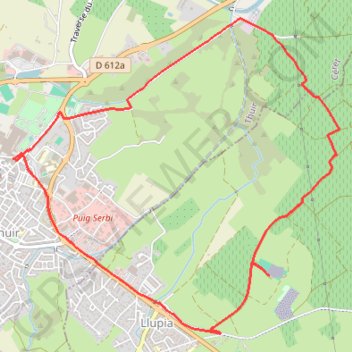 Itinéraire Vinyer del Rei, distance, dénivelé, altitude, carte, profil, trace GPS