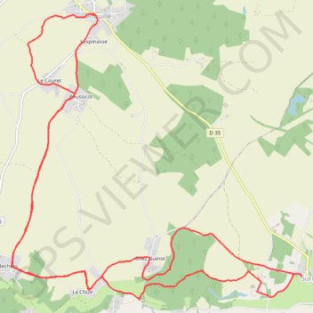 Itinéraire Genouille, distance, dénivelé, altitude, carte, profil, trace GPS