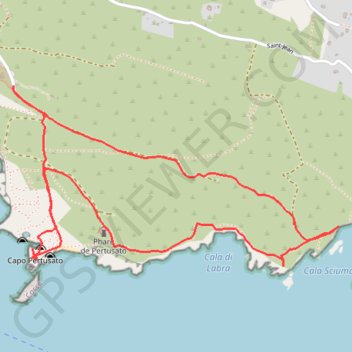 Itinéraire La boucle du Capo Pertusato à Bonifacio, distance, dénivelé, altitude, carte, profil, trace GPS