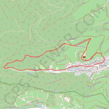 Itinéraire Les Hauteurs de Katzenthal, distance, dénivelé, altitude, carte, profil, trace GPS