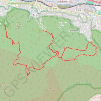 Itinéraire Source des Eaux Vives, distance, dénivelé, altitude, carte, profil, trace GPS