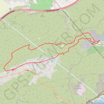 Itinéraire Le village de la Nerthe, distance, dénivelé, altitude, carte, profil, trace GPS