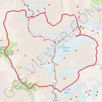 Itinéraire Raid Ecrins, distance, dénivelé, altitude, carte, profil, trace GPS