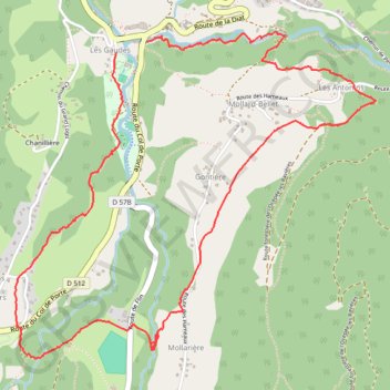 Itinéraire Boucle autour de Saint-Pierre-de-Chartreuse, distance, dénivelé, altitude, carte, profil, trace GPS