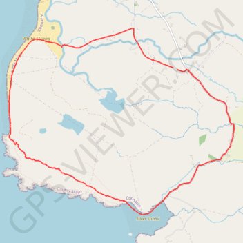 Itinéraire Silver strand, distance, dénivelé, altitude, carte, profil, trace GPS