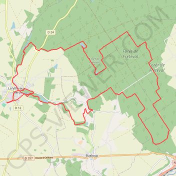 Itinéraire Sur les Traces du Loup - La Ville-aux-Clercs, distance, dénivelé, altitude, carte, profil, trace GPS