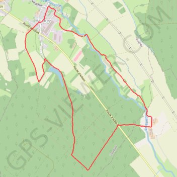 Itinéraire Jura val d'amour vaudrey, distance, dénivelé, altitude, carte, profil, trace GPS