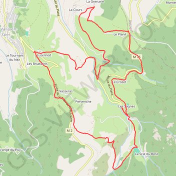 Itinéraire Les Sagnes, distance, dénivelé, altitude, carte, profil, trace GPS