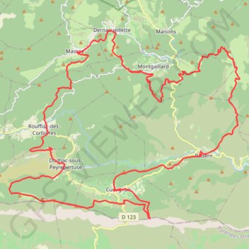 Itinéraire Trails Cathares - Le Trail des Donjons, distance, dénivelé, altitude, carte, profil, trace GPS