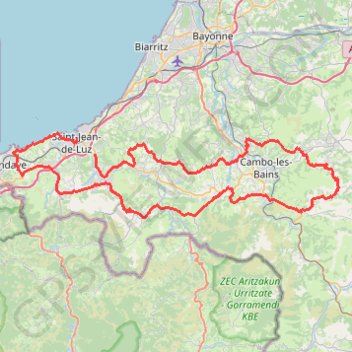 Itinéraire La Muxu, distance, dénivelé, altitude, carte, profil, trace GPS