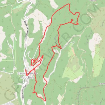Itinéraire Les bergeries Troglodytes de Saumane, distance, dénivelé, altitude, carte, profil, trace GPS