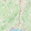 Itinéraire Lyon -> Sète (426,4 km), distance, dénivelé, altitude, carte, profil, trace GPS